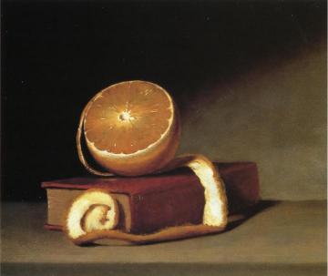 Still Life With Orange And Book Artwork by Raphaelle Peale