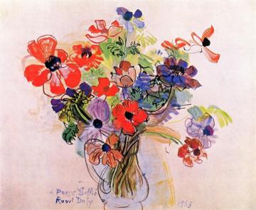 Anemones Artwork by Raoul Dufy