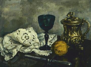 Still Life. The green glass Artwork by Pyotr Konchalovsky