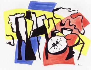 Logs Artwork by Fernand Léger