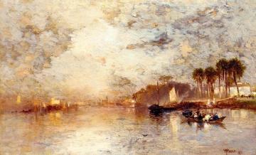 On the St. John's River, Florida Artwork by Thomas Moran