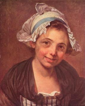Portrait of a young peasant girl Artwork by Jean-Baptiste Greuze