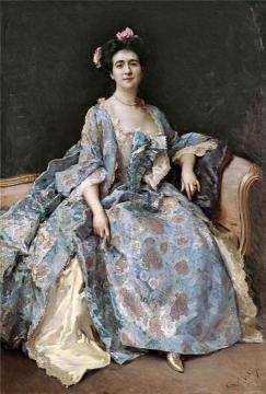 Portrait Of A Lady Artwork by Raimundo de Madrazo y Garreta
