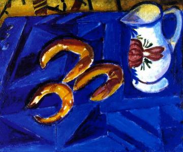 Pitcher with Three Croissants Artwork by Alfred Henry Maurer