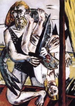 Perseus (triptych - Middle Panel) Artwork by Max Beckmann