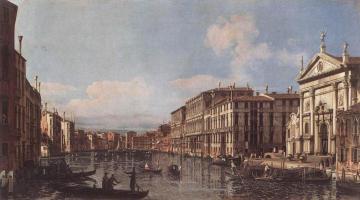 View of the Grand Canal at San Stae Artwork by Bernardo Bellotto