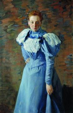 Portrait of E.S. Kalinina Artwork by Ivan Kulikov