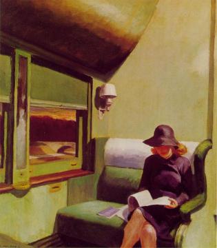 Compartment C,  Car 293 Artwork by Edward Hopper