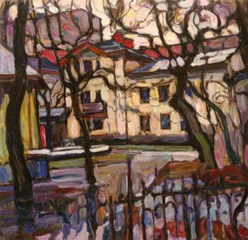 Outskirts of Moscow Artwork by Abraham A. Manievich