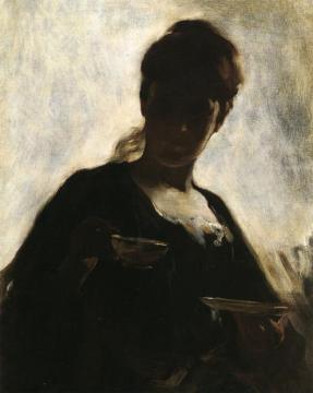 Woman with a Tea Cup Artwork by John White Alexander