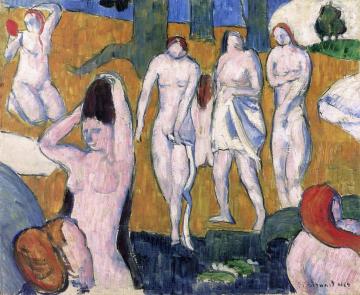 Bathers Artwork by Émile Bernard