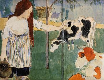 The Milkmaid Artwork by Paul Gauguin
