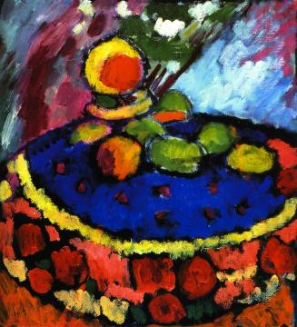 Still LIfe with Round Table Artwork by Alexej Jawlensky