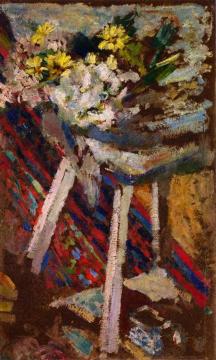 Flowers on a Stool Artwork by Edouard Vuillard