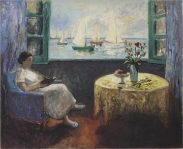 Reading by the Window Artwork by Henri Lebasque