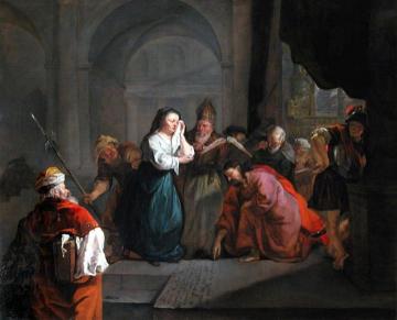 Woman taken in Adultery Artwork by Gabriel Metsu