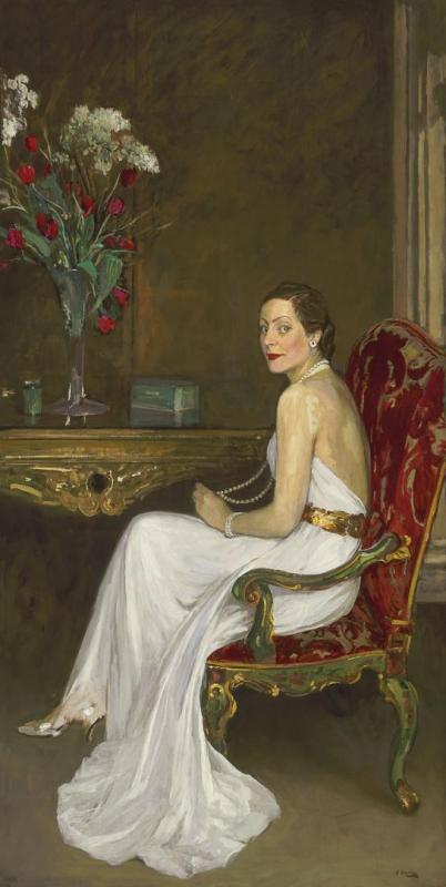 Viscountess Winborne Artwork by Sir John Lavery