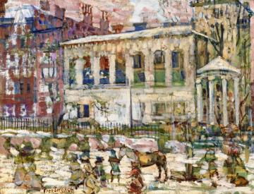Snowy Day, Boston Artwork by Maurice Prendergast