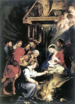 Adoration of the Shepherds Artwork by Peter Paul Rubens