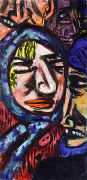 Bowery Artwork by Max Beckmann