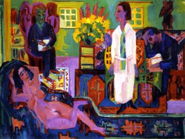 Moderne Bohème Artwork by Ernst Ludwig Kirchner