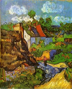 Houses In Auvers Artwork by Vincent Van Gogh