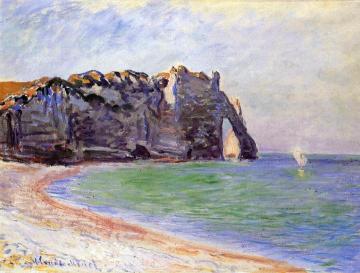 Etretat, the Porte d'Aval Artwork by Claude Oscar Monet