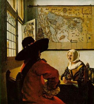 Soldier And A Laughing Girl Artwork by Johannes Vermeer