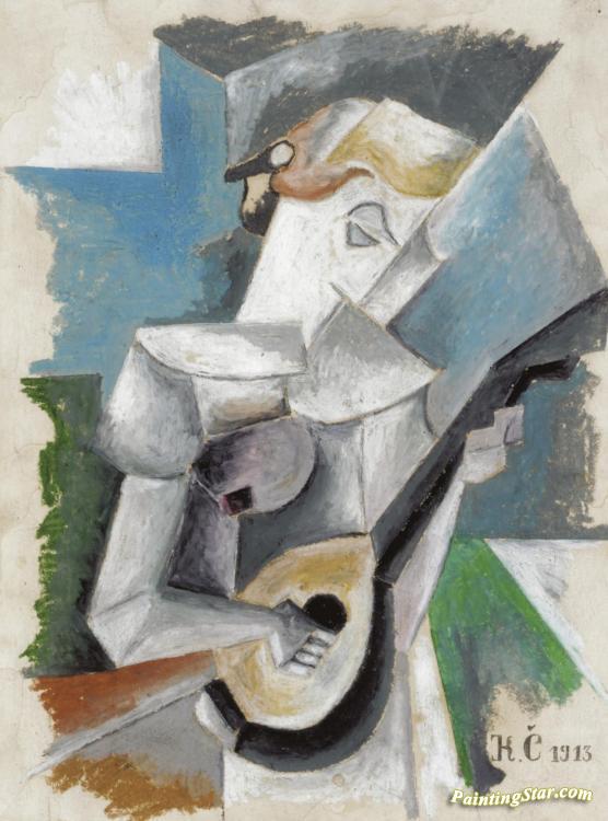 Guitar Player Artwork by Karel Capek