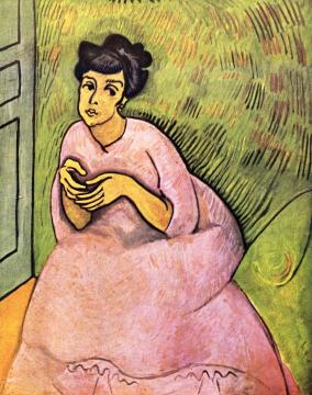 Woman In Pink Artwork by Raoul Dufy