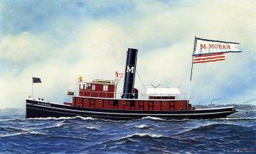 M. Morgan Tugboat Artwork by Antonio Jacobsen