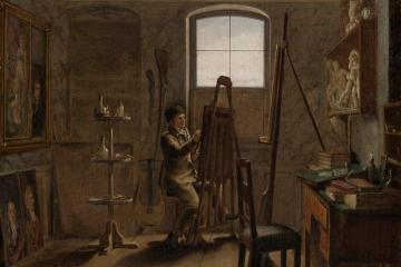 Gerhard Von Kügelgen In His Studio Artwork by Georg Friedrich Kersting