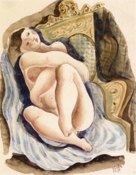 Female Nude Artwork by Béla Kádár