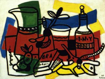 Still Life With Bottle Artwork by Fernand Léger