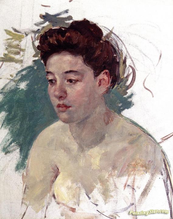 Sketch of Antoinette (no.1) Artwork by Mary Cassatt