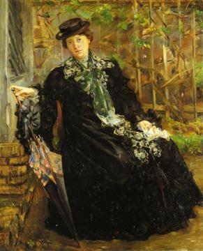 In A Black Coat Artwork by Lovis Corinth