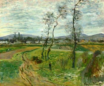 A Field At Gennevilliers Artwork by Claude Oscar Monet