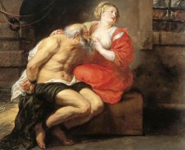 Simon and Pero (Roman Charity) Artwork by Peter Paul Rubens