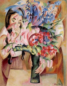 Flowers and Figures Artwork by Alice Bailly