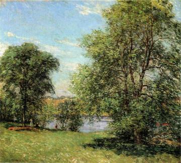 The Boat Landing Artwork by Willard Leroy Metcalf