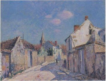 Street in Paris at Ennery Artwork by Gustave Loiseau