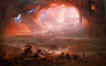 The Destruction Of Pompeii And Herculaneum Artwork by John Martin