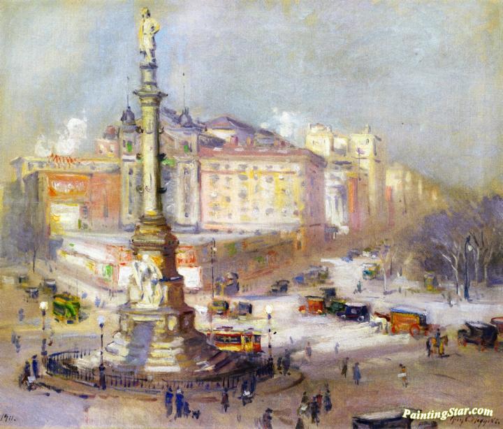 Columbus Circle Artwork by Guy Wiggins