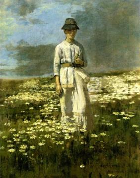 Daisy Field, Nantucket Artwork by Theodore Robinson
