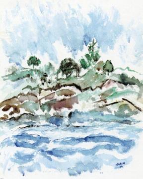 Maine Island Artwork by John Marin