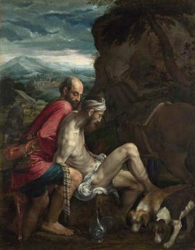 The Good Samaritan Artwork by Jacopo Bassano