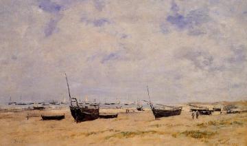 Berck, the Beach at Low Tide Artwork by Eugène-Louis Boudin