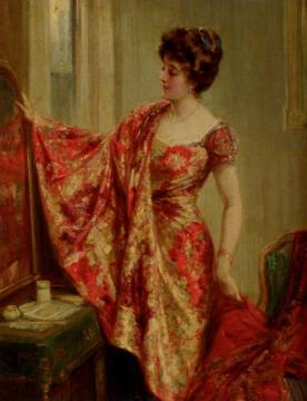 The New Dress Artwork by Talbot Hughes