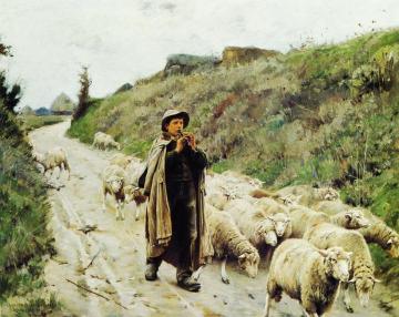 Return Of The Flock Artwork by Charles Sprague Pearce