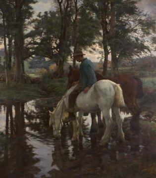 The Drinking Place Artwork by Stanhope Alexander Forbes